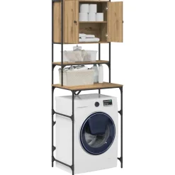 Accessoires Pour Appareils Électroménagers-vidaXL Cabinet pour lave-linge Chêne artisanal 68 x 48,5 x 194 cm ch&ecirc;ne artisanal