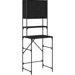 Accessoires Pour Appareils Électroménagers-vidaXL Cabinet pour lave-linge Chêne noir 68 x 48,5 x 194 cm Ch&ecirc;ne noir
