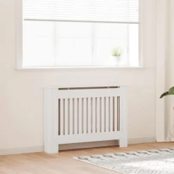 Accessoires Pour Appareils Électroménagers-vidaXL Cache-radiateur 112 cm MDF Blanc