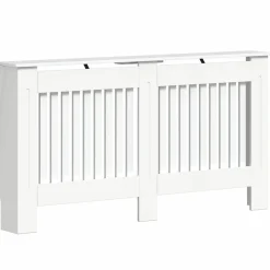 Accessoires Pour Appareils Électroménagers-vidaXL Cache-Radiateur 152 x 19 x 81,5 cm Blanc brillant