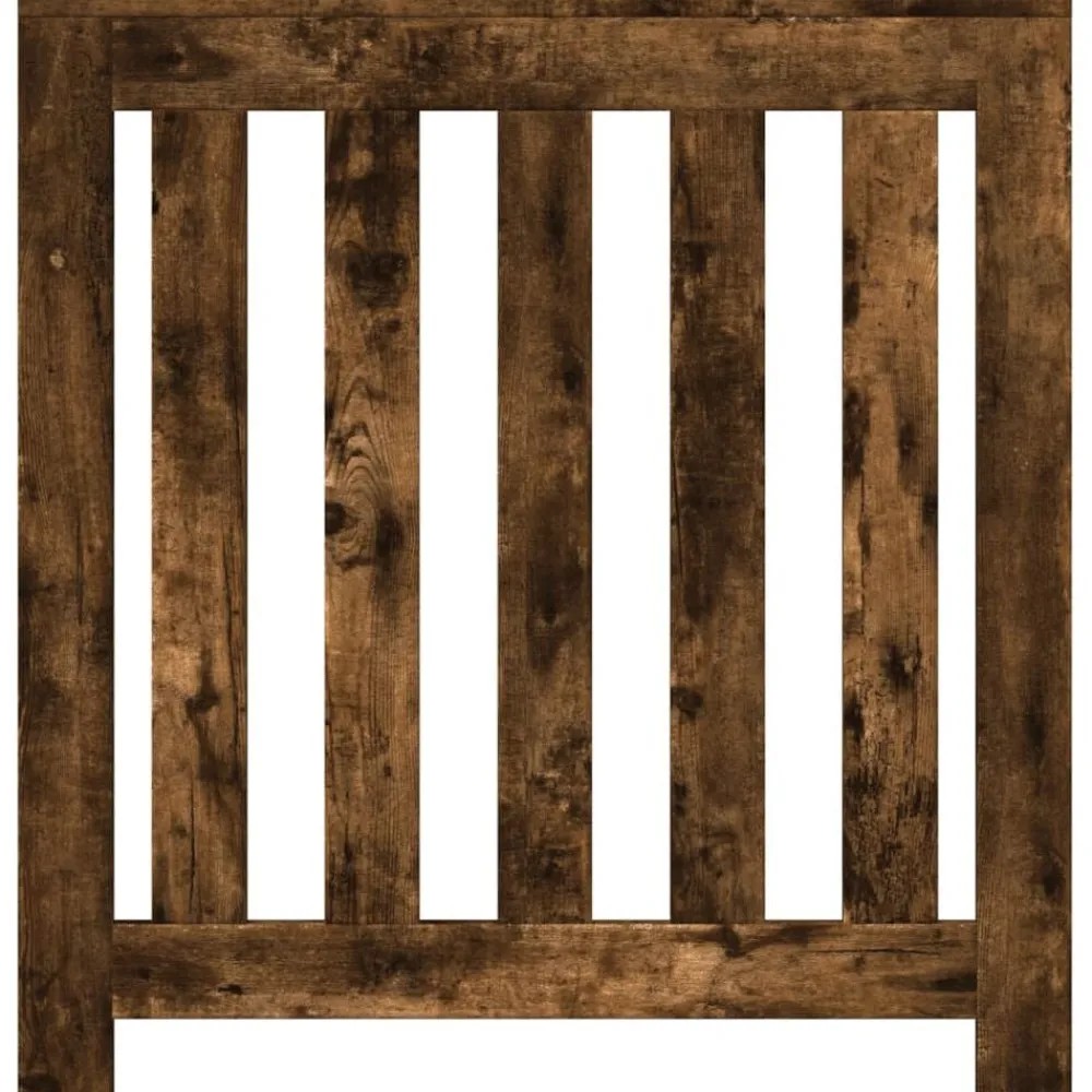 vidaXL Cache-radiateur chêne fumé 78x20x82 cm bois d'ingénierie