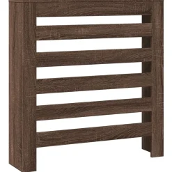 vidaXL Cache-radiateur chêne marron 78x20x82 cm bois d'ingénierie