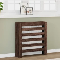 vidaXL Cache-radiateur chêne marron 78x20x82 cm bois d'ingénierie