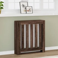 Accessoires Pour Appareils Électroménagers-vidaXL Cache-radiateur chêne marron 78x20x82 cm bois d'ingénierie Ch&ecirc;ne marron