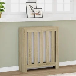 Accessoires Pour Appareils Électroménagers-vidaXL Cache-radiateur chêne sonoma 78x20x82 cm bois d'ingénierie Ch&ecirc;ne sonoma