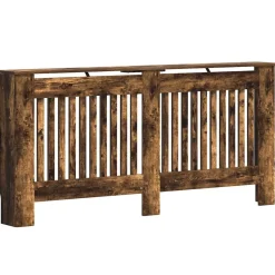 Accessoires Pour Appareils Électroménagers-vidaXL Cache-Radiateur Chêne fumé 172 x 19 x 81,5 cm Bois d'ingénierie Ch&ecirc;ne fumé
