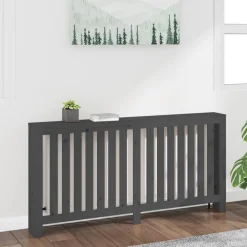vidaXL Cache-radiateur 169x19x84 cm Bois massif de pin