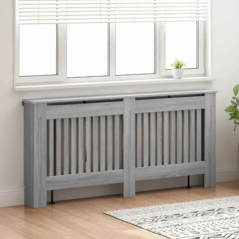 Accessoires Pour Appareils Électroménagers-vidaXL Cache-Radiateur Gris Sonoma 172 x 19 x 81,5 cm Sonoma gris