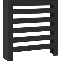 Accessoires Pour Appareils Électroménagers-vidaXL Cache-radiateur 78x20x82 cm bois d'ingénierie Noir