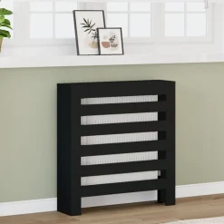 Accessoires Pour Appareils Électroménagers-vidaXL Cache-radiateur 78x20x82 cm bois d'ingénierie Noir