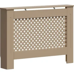 Accessoires Pour Appareils Électroménagers-vidaXL Cache-radiateur 112x19x81,5 cm MDF Marron