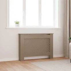Accessoires Pour Appareils Électroménagers-vidaXL Cache-radiateur 112x19x81,5 cm MDF Marron