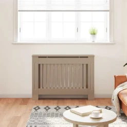 Accessoires Pour Appareils Électroménagers-vidaXL Cache-radiateur 112x19x81,5 cm MDF Naturel