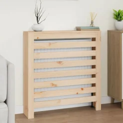 Accessoires Pour Appareils Électroménagers-vidaXL Cache-radiateur 79,5x19x84 cm Bois massif de pin Naturel