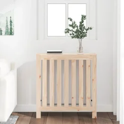 Accessoires Pour Appareils Électroménagers-vidaXL Cache-radiateur 79,5x19x84 cm Bois massif de pin Naturel