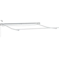 Pelouses & Jardins-vidaXL Cadre d'auvent 3 x 2,5 m Aluminium Blanc