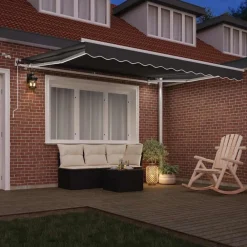 Pelouses & Jardins-vidaXL Cadre d'auvent 3 x 2,5 m Aluminium Blanc