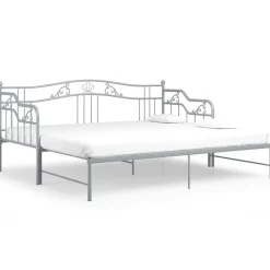 vidaXL Cadre de canapé-lit extensible sans matelas métal 90x200cm