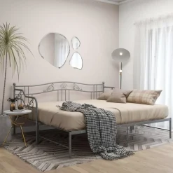 vidaXL Cadre de canapé-lit extensible sans matelas métal 90x200cm