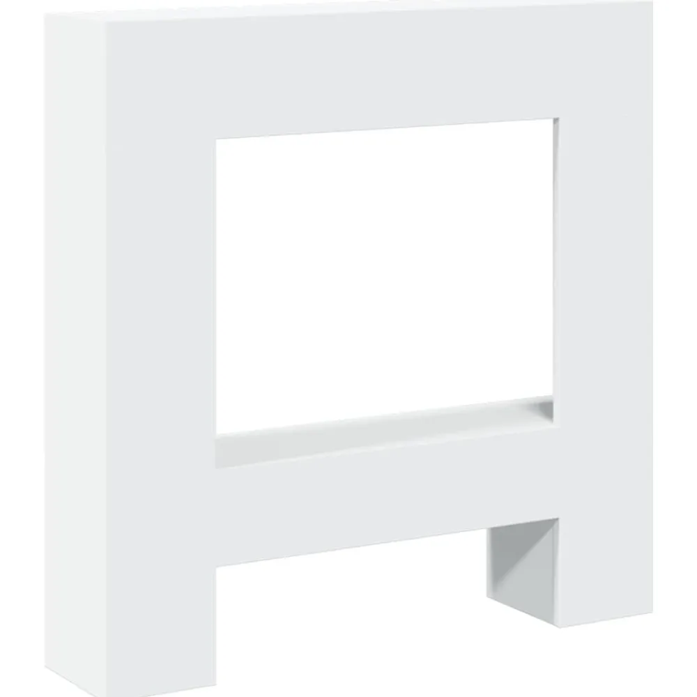 Accessoires Pour Cheminées & Poêles À Bois-vidaXL Cadre de cheminée 81x18x82 cm bois d'ingénierie Blanc