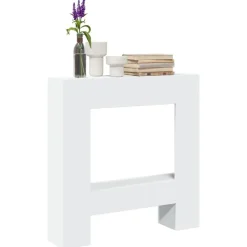 Accessoires Pour Cheminées & Poêles À Bois-vidaXL Cadre de cheminée 81x18x82 cm bois d'ingénierie Blanc