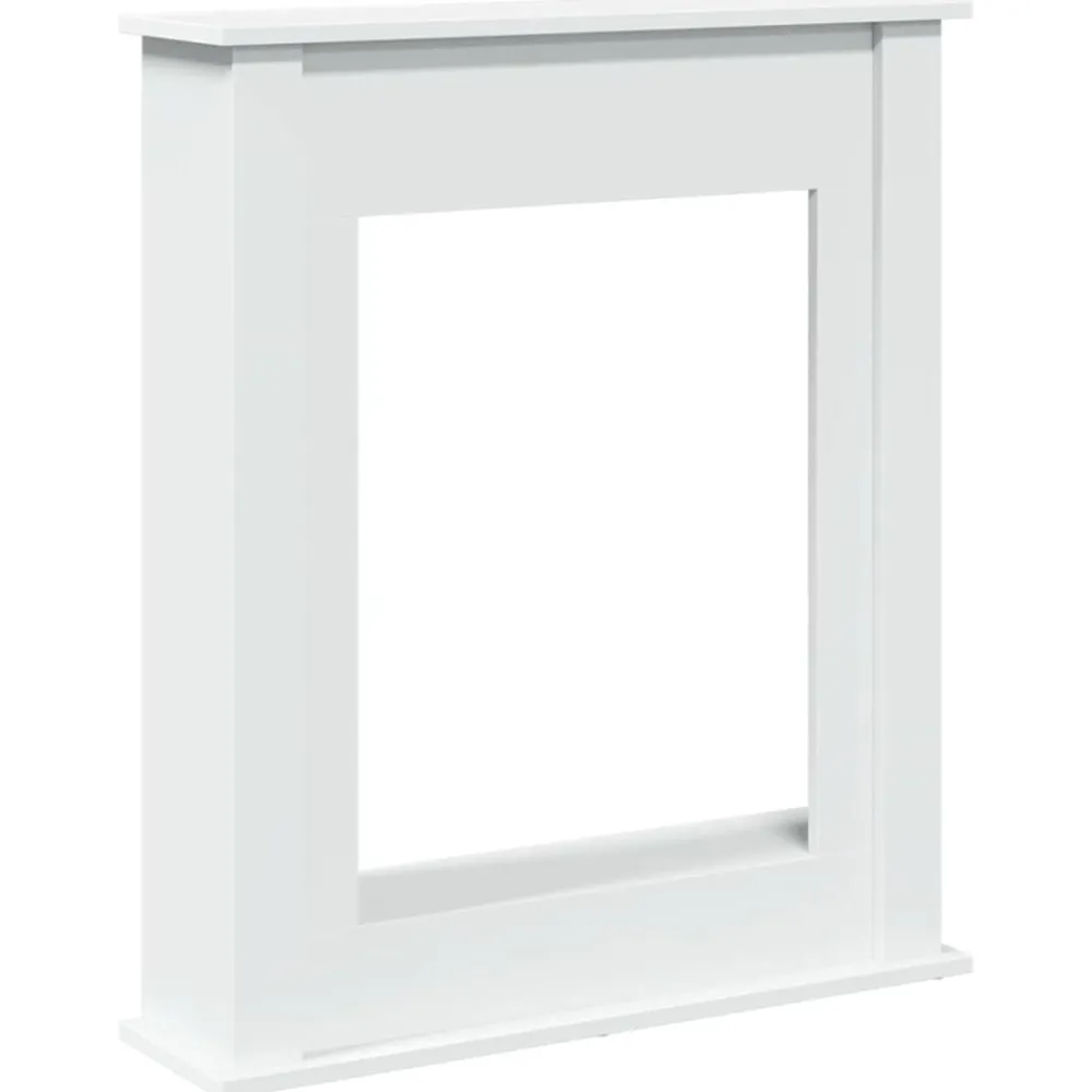 Accessoires Pour Cheminées & Poêles À Bois-vidaXL Cadre de cheminée 75x20x87,5 cm bois d'ingénierie Blanc