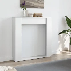 vidaXL Cadre de cheminée 100x20x100 cm bois d'ingénierie