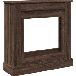vidaXL Cadre de cheminée chêne marron 90x30x90 cm bois d'ingénierie