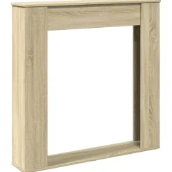 vidaXL Cadre de cheminée chêne sonoma 100x20x100 cm bois d'ingénierie