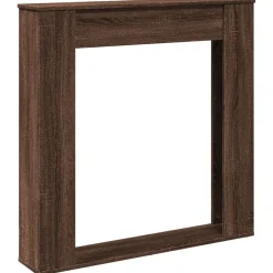 Accessoires Pour Cheminées & Poêles À Bois-vidaXL Cadre de cheminée chêne marron 100x20x100 cm bois d'ingénierie Ch&ecirc;ne marron