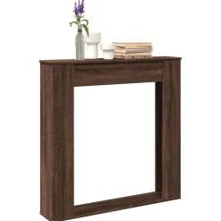 Accessoires Pour Cheminées & Poêles À Bois-vidaXL Cadre de cheminée chêne marron 100x20x100 cm bois d'ingénierie Ch&ecirc;ne marron