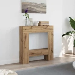 Accessoires Pour Cheminées & Poêles À Bois-vidaXL Cadre de cheminée chêne artisanal 81x18x82 cm bois ingénierie ch&ecirc;ne artisanal
