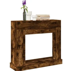 Accessoires Pour Cheminées & Poêles À Bois-vidaXL Cadre de cheminée chêne fumé 100x30x87,5 cm bois d'ingénierie Ch&ecirc;ne fumé