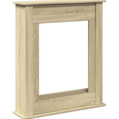 vidaXL Cadre de cheminée chêne sonoma 75x20x87,5 cm bois d'ingénierie