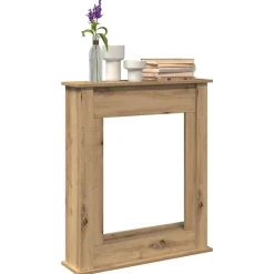 Accessoires Pour Cheminées & Poêles À Bois-vidaXL Cadre de cheminée chêne artisanal 75x20x87,5 cm bois ingénierie ch&ecirc;ne artisanal