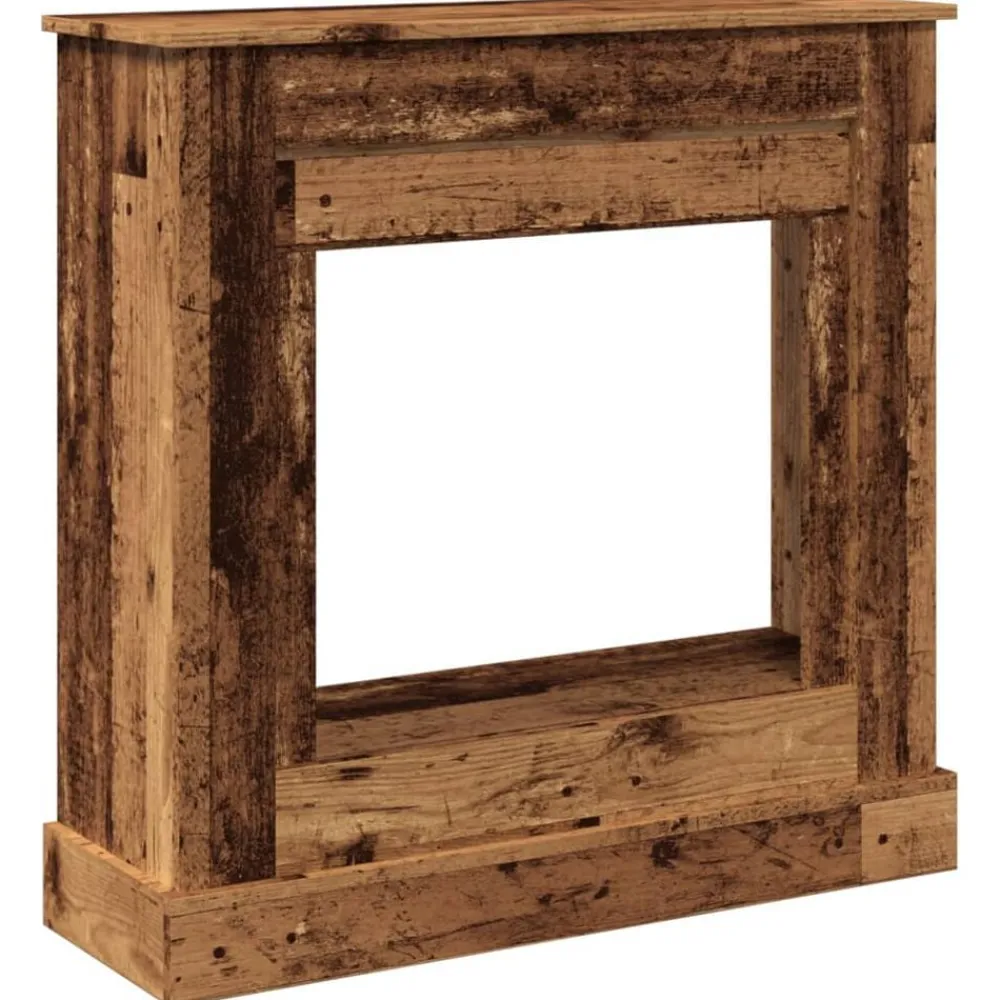 vidaXL Cadre de cheminée 90x30x90 cm bois d'ingénierie