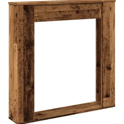 vidaXL Cadre de cheminée 100x20x100 cm bois d'ingénierie