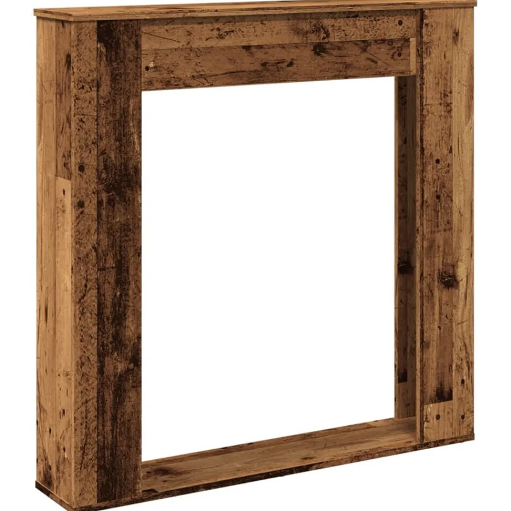 vidaXL Cadre de cheminée 100x20x100 cm bois d'ingénierie
