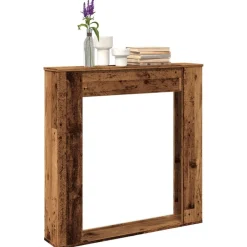 vidaXL Cadre de cheminée 100x20x100 cm bois d'ingénierie