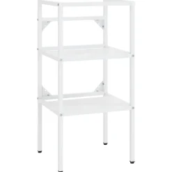 Armoires & Meubles De Rangement-vidaXL Cadre de lavabo de salle de bain 40x38x83 cm Fer Blanc