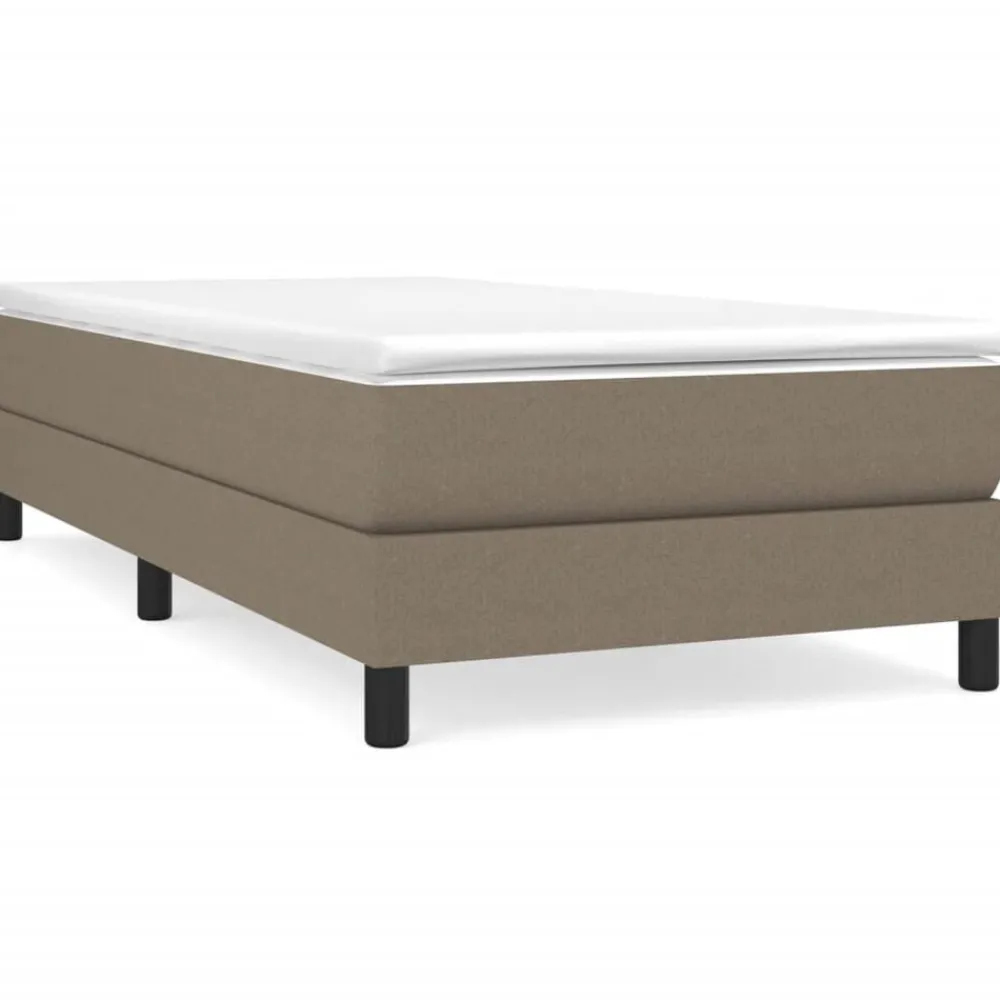 Lits & Accessoires-vidaXL Cadre de lit à lattes 80x200 cm tissu Taupe