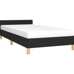 vidaXL Cadre de lit avec tête de lit sans matelas 80x200 cm tissu