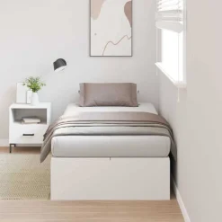 vidaXL Cadre de lit avec rangement 80 x 200 cm Bois d'ingénierie