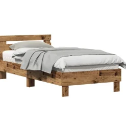 vidaXL Cadre de lit 203 x 95 x 70 cm Bois d'ingénierie