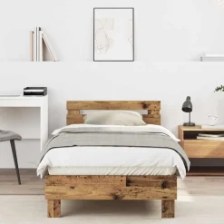 vidaXL Cadre de lit 203 x 95 x 70 cm Bois d'ingénierie
