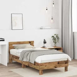 vidaXL Cadre de lit 203 x 95 x 70 cm Bois d'ingénierie