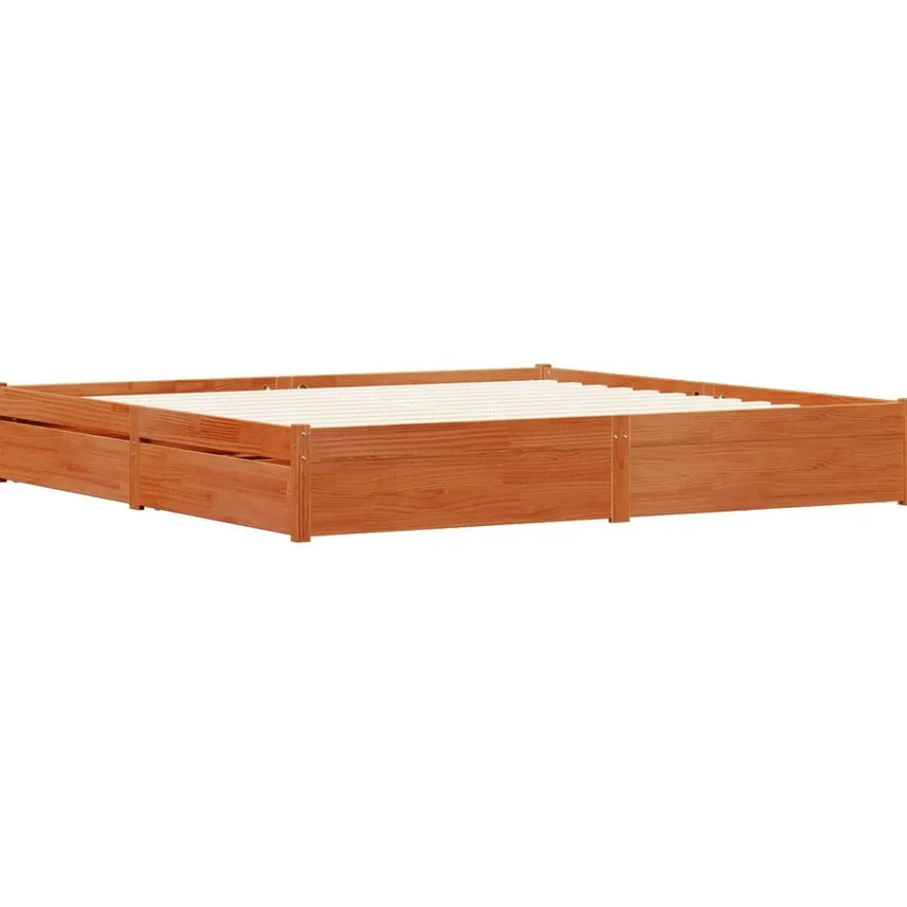 vidaXL Cadre de lit 180 x 200 cm Bois de Pin Massif