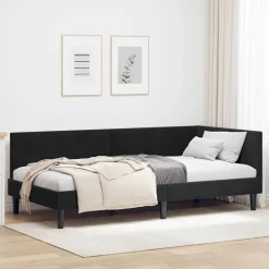 vidaXL Cadre de lit d'angle 80 cm x 200 cm Velours