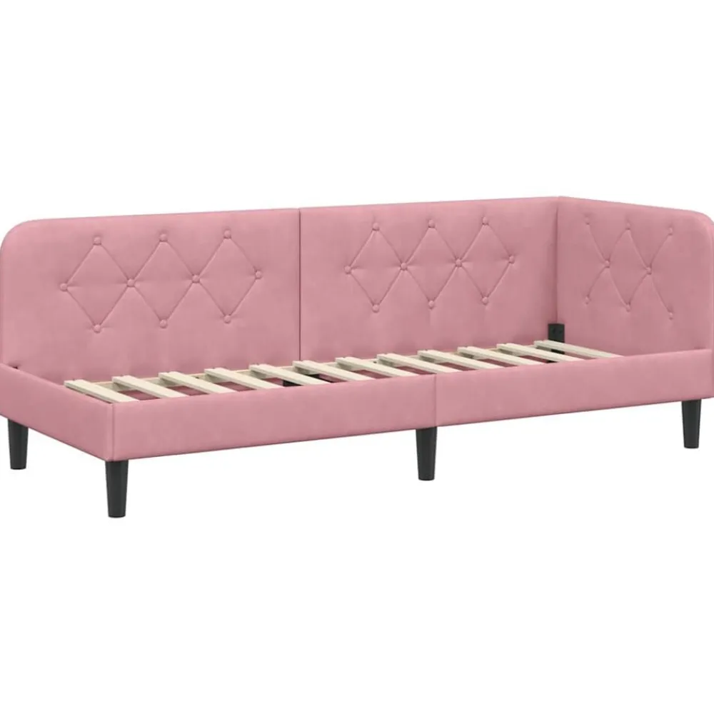 vidaXL Cadre de lit d'angle 80 x 200 cm Velours