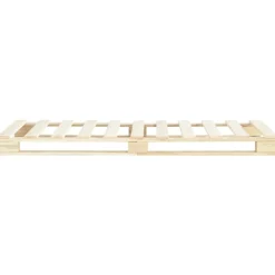 Lits & Accessoires-vidaXL Cadre de lit de palette sans matelas 90x200 cm bois pin massif couleur de bois